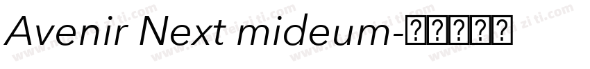 Avenir Next mideum字体转换